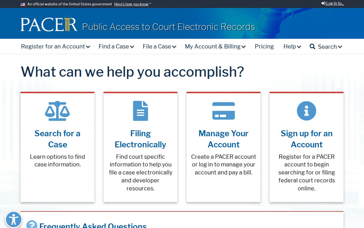 Gem County criminal records PACER federal case search